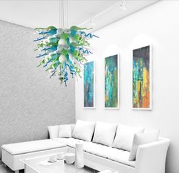 Foyer woonkamer decor hanglampen led lichtbron 100% met de hand geblazen glazen kroonluchter moderne kunst deco Italië ontwerp kroonluchter kroonluchter