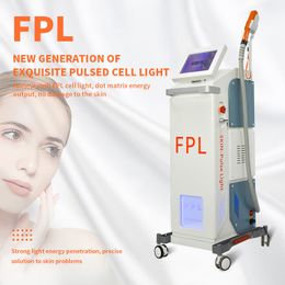 Machine d'épilation à lumière cellulaire FPL, rajeunissement de la peau, quatre longueurs d'onde, 640nm, 585nm, 530nm, 490nm, Machine de beauté