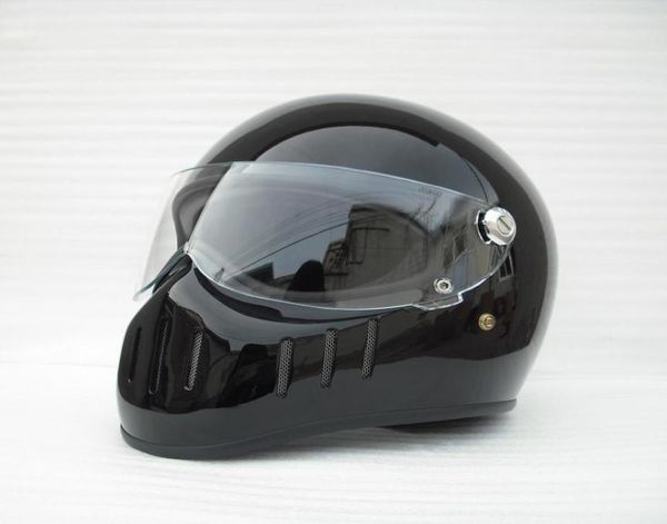 Casco vintage de motocicleta de cara completa FPR con visera transparente para moto de cross Cafe racer casco mocular personalizado motocross cyclin4305405