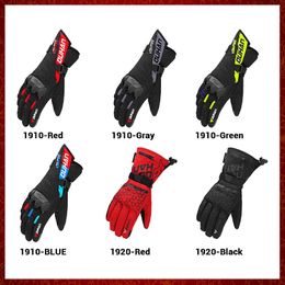 FR1 gants chauffants alimentés par batterie hiver thermique moto gants chauffants équitation étanche Guantes Para Moto écran tactile