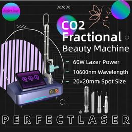 Machine laser CO2 fractionnée Lasers Fraxel Laser CO2 Équipement laser de resurfaçage de la peau RF Stimulation du collagène pour lifting du visage 10600nm Traitement de l'acné de serrage vaginal