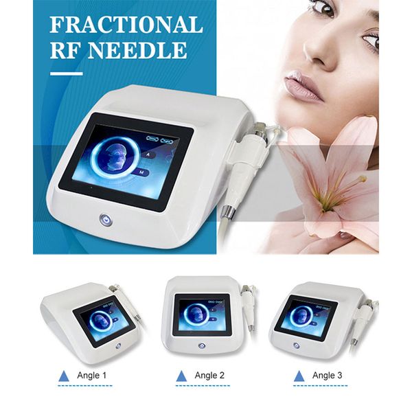 Dispositivo de microagujas de RF fraccional con 4 agujas/máquina de rf de radiofrecuencia aprobada por CE para el cuerpo facial