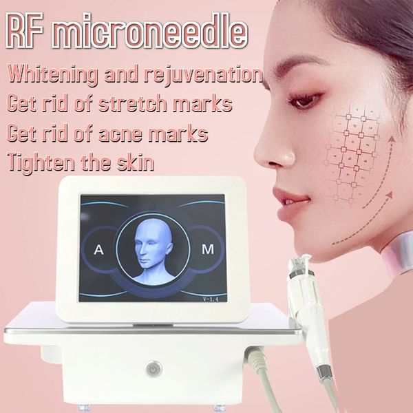 Fractional RF Microneedling Machine Anti-Acné Micro-aiguille Radiofréquence Lifting de la peau Anti-rides Équipement de soins de la peau Enlèvement automatique des vergetures Microneedle