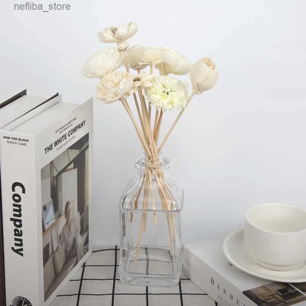 Fragancia 11 PCS Flower Rattan Sticks Fragances sin fuego Difusor Reutinero Reutilización Diy Adornos hechos a mano Decoración del hogar L410