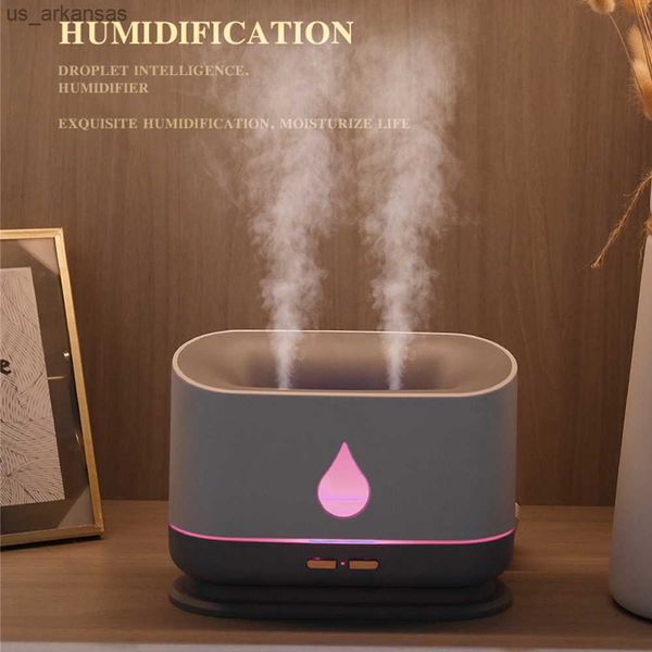 Parfum 1L Ménage Grande Capacité USB Humidificateur Aromathérapie Diffuseur De Parfum Double Buse Ultrasonique Électrique Aroma Humidificateur D'air L230523