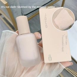 Geur 1PC Vloeibare Foundation Volledige Concealer Waterdichte Basis Fleuren Whitening Cover Donkere Kringen Matte Gezicht Make-Up Cosmetische 230927