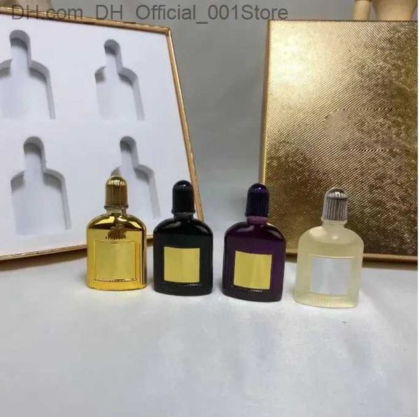 Fragrance Factory Direct juegos de perfumes para mujeres y hombres 4x10ml negro orquídea gris vetiver botella púrpura dorada terciopelo orquídea parfum olor duradero 4 en 1 kit Z230727