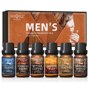 Geur HIQILI Mens Geur Oliën Set Essentiële Oliën voor Aromatherapie Pure Parfum Olie Aroma Olie voor Auto Diffuser Kaarsen Maken 230717