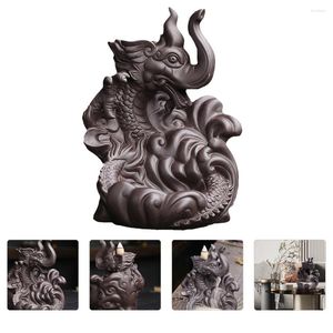 Lampade profumate 1PC Elegante Backflow Purple Sand Censer Dragon Elephant Aroma Stufa Home Decor