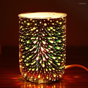 Lampes de parfum 3D Dragonfly Lampe droite Diffuseur d'arôme de bougie sans feu domestique