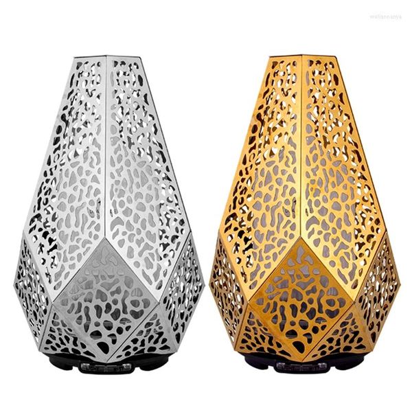 Lampes à parfum diffuseur d'arôme fer à l'huile essentielle 100 ml pour la maison chambre dortoir coloré Led veilleuse brumisateur humidificateurs