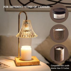 Geurlampen Elektrische Kaars Warmer Lamp Melt Wax Aromatherapie Tafelverlichting Verstelbare Schakelaar USEUUK Plug 231212