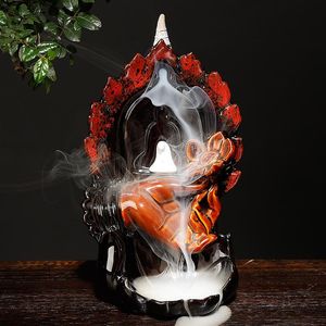 Geurlampen cadeau 10 stks kegels creatief woning decor handicraft lotus boeddha's-hand achterstroom wierook brander keramische censer offly ornamentf