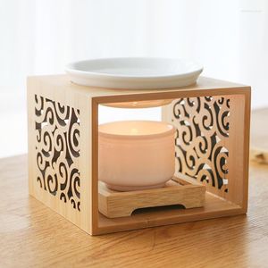 Lampes à parfum brûleur d'encens huile de bambou arôme nuage de bon augure évider encensoir vaporisateur maison veilleuse chauffe-bougie