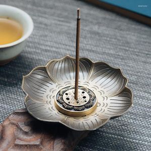 Geurlampen lotus bloemstandbeeld boeddhistische stick en spoel wierookbrander houder houder zitplaat woningdecoraties