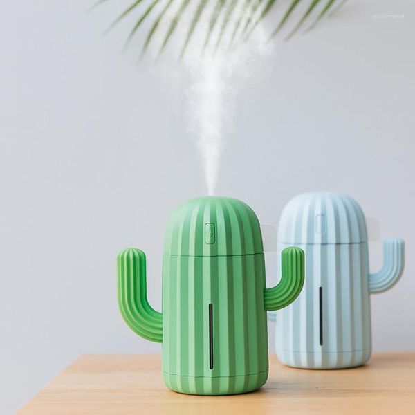 Lampes de parfum Ly Mini humidificateur avec veilleuse portable Cactus Air adapté à la chambre à coucher bureau chambre de bébé