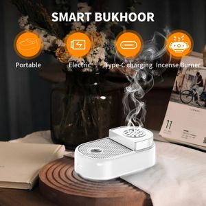 Fragrance Lamps Mini Incense Electric Bakhoor Rechargeable USB Aroma Diffuser Comb Holder Ramadan Gift Muslim Home Decoration 231009