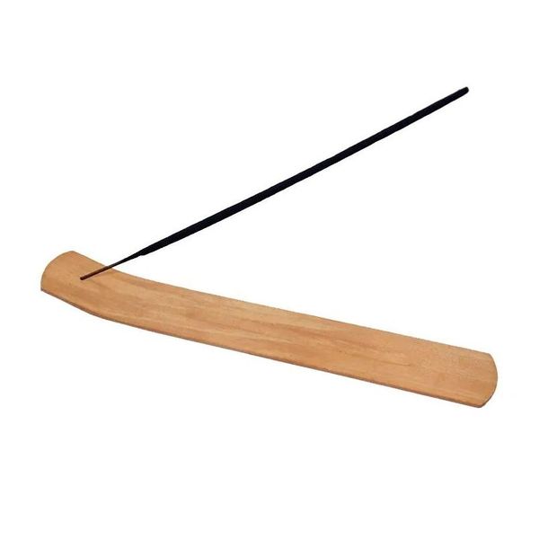 Lámparas de fragancia Incienso de madera natural Soporte de palo Ash Catcher Quemador Titulares Decoración del hogar Herramienta de incensario Bandeja de madera de pino Drop Deliv DHF4C