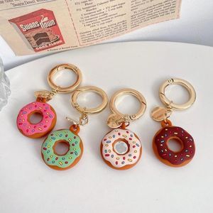 Fragrance Lamps Protect Cover For Airtag Cute Cartoon Cookies Anime Silicone Sleeve Apple Locator Tracker Anti-lost Case Donut KeyringFragra