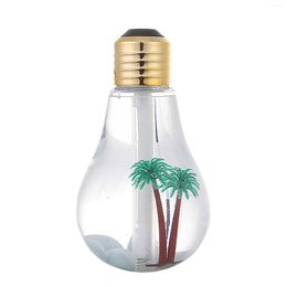 Lampes à parfum USB humidificateur d'air ampoule avec 7 couleurs forme de lampe lumières décoratives diffuseur purificateur atomiseur coloré LED veilleuse