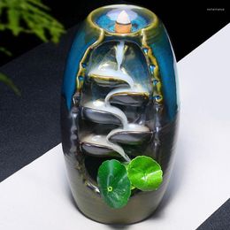 Lampes à parfum Style Vase à reflux, brûleur d'encens en cascade, artisanat en porcelaine, décoration de la maison, ornements
