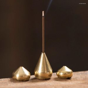 Lampes à parfum en gros porte-encens en cuivre pur petite gourde bouchon parfumé support de brûleur d'encens