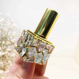 Parfum nouveau bouteille de parfum de luxe 10 ml bouteille en verre doré cube