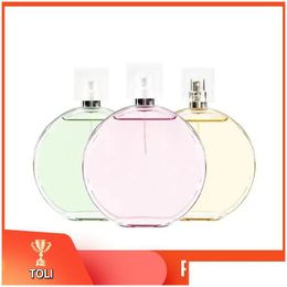 Geur Dames Per Roze Geel Groen Encounter Eau Tendre 100 ml Hoogste versie Klassieke stijl Langdurige druppellevering Gezondheid Beaut Dhqlc