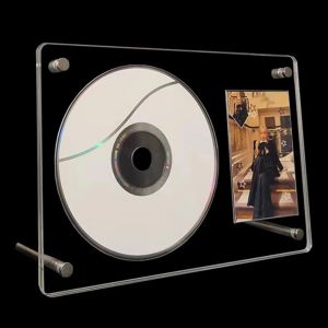 Frame acryl albums cd frame display schijf fotokaart houder stand voor verjaardag picture cd album foto frame card card display stand plank