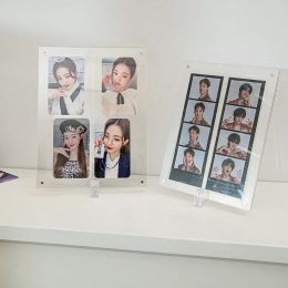 Cadre Photo en acrylique transparent, classeur de cartes Photo Kpop, présentoir d'images, ornement de bureau, décor de salle, cadeaux d'anniversaire
