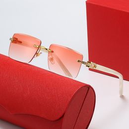 Cadre Brown Cut Eyeglass INS Diamond for Fashion Wood Designer Lens Buffalo Sunglasses Sungshes Horn Net Red Red Même hommes et femmes vintage