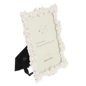 Cadre décor perle photo cadre rétro photo tablette de table.