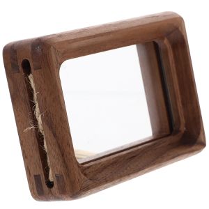 Frame Display Stand Thuis Fotolijst Houder Mini Foto Muur Party Ornament Tafelblad Paard Touw Bureau Houten Kind Decor