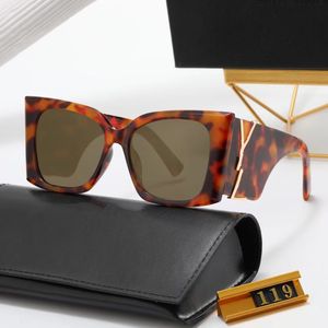 Marco para gafas de sol negras Gafas de sol cuadradas Mujer Hombre Mujer Diseñador de moda Gafas de sol Clásico Vintage UV400 Gafas de sol al aire libre YS Gafas de sol L con caja