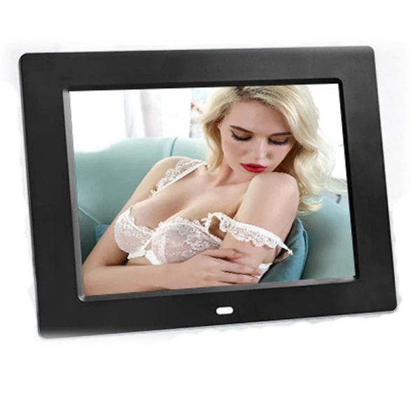 Frame IPS 8 pouces numérique photo Frame Fullview Screen Photo Album 1280 * 720 Calendrier Calendrier Video Player