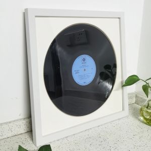 Frame LP Vinyl Record Album Affichage du cadre en bois, cadre d'image avec Mat Plexiglass Wood Photo Frame LP Record INSERT PORDES PORDES