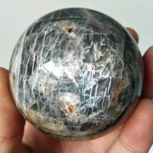 Cadre naturel gris lune de lune cristal sphère décor de chambre en pierre balle de sorcellerie fournitures chakra cristaux de guérison fengshi décoration à la maison