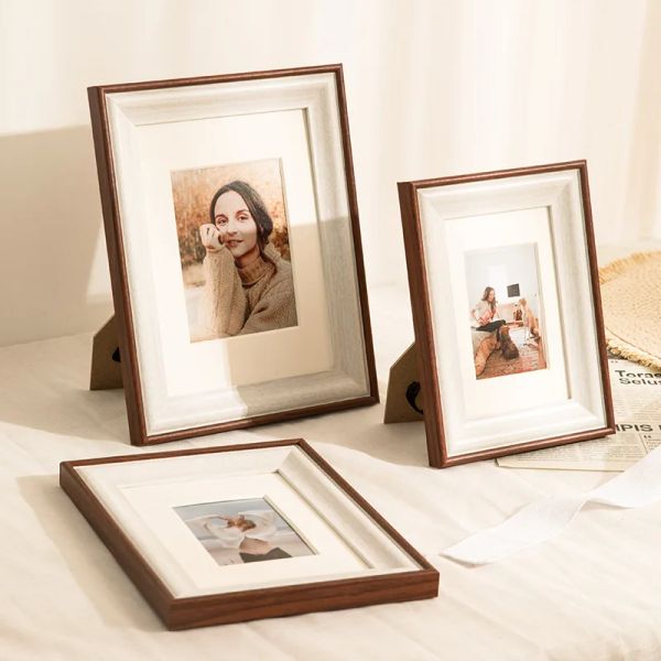 Frame Nordic Ins Style Creative Photo Frame Table Horizontal et vertical 6 7 8 10 pouces Photo de mariage Mur de suspension