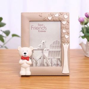 Frame Roze Cartoon Baby Olifant Giraffe Fotolijst Kinderslaapkamer Ornament Tafel Fotolijst Home Decoratieve Kinderen Verjaardag Gif