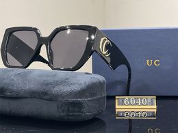 Marco pequeño para mujeres antiadiation masculina Suc6040 Gafas de sol de gafas de sol