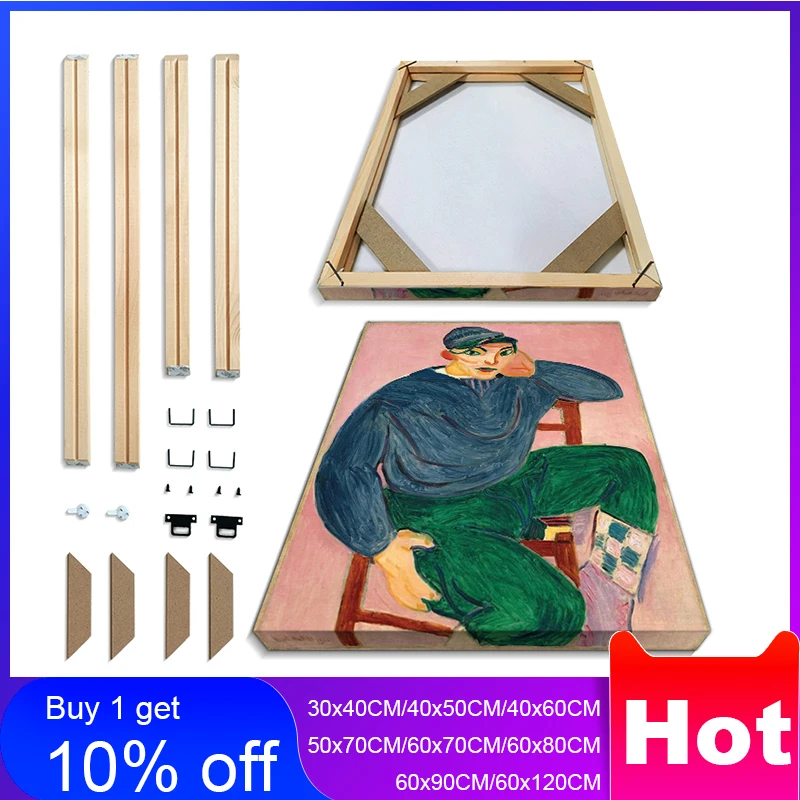 Frame Solid Wood Picture Frame Painting Factory Provides PictureWall DIY Picture Framed 60x50 50x40 40x30 CM