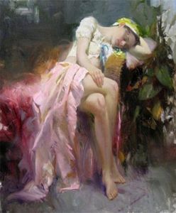 Ingelijste veel hele quotPino Daeni quotHandgeschilderd portret kunst olieverfschilderij op dik canvas wanddecoratie meerdere maten 7519463