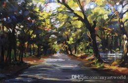 Ingelijste Southern Oaks ArtPure handgeschilderd landschapskunst olieverfschilderij op hoogwaardig dik canvas Meerdere maten beschikbaar 6516596