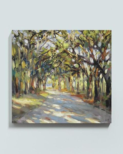 Encadré Southern Oaks ArtPure peinture à l'huile d'ART de paysage peint à la main sur toile de haute qualitéMulti taille personnalisée disponible9260145