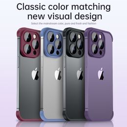 Frameloze cameralens beschermer bumper telefoonhoesjes voor iPhone 14 13 12 Pro Max Plus met retailpakking