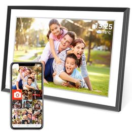 Frameo 101 pouces WiFi Digital Picture Frame1280 800ips HD Cloud Smart PO Frame32 Go Mur de rangement montable Auto 240401