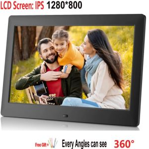 Frames 10 pouces Fullview IPS Screen 1280 * 800 Cadre photo numérique avec télécommande