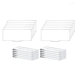 Marcos 10 PCS Acrílico Lugar Tarjeta Stands Clear Table Display Holder con ranura para boda