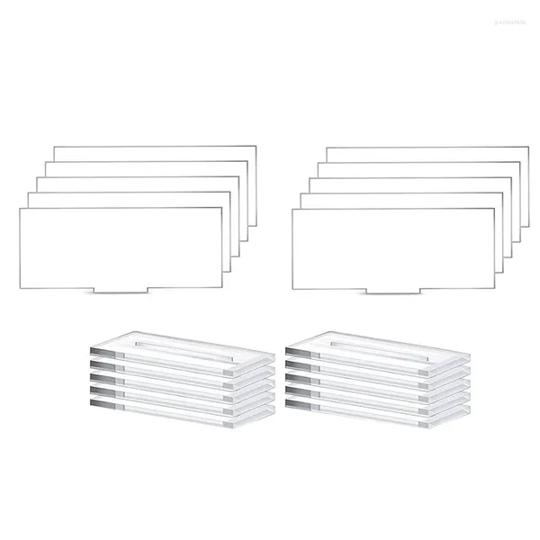 Cadres 10 pcs Acrylique Place Card Stands Clear Table Display Titulaire avec fente pour le mariage