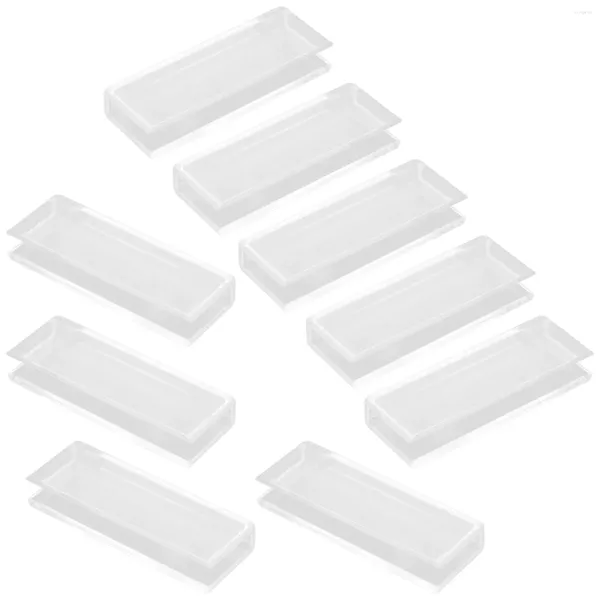 Cadres 10 pcs Card Slot Po Affichage Base Porte-notes en plastique Cartes de cartes postales de jeu